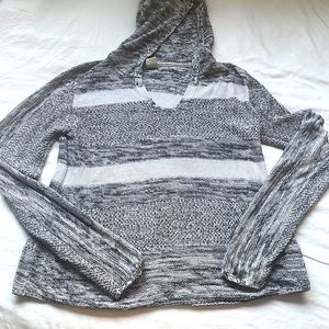 Roxy hooded sweater black and white XL